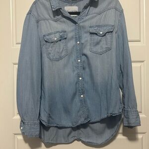 Lola River Women's Light Blue Button Down Shirt